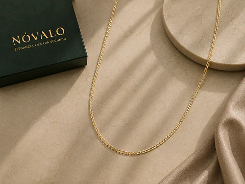 Cadena Marina en Plata 925 con Baño de Oro 18K – 1.6 mm