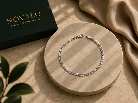 Pulsera Estilo Cartier 1x1 en Plata 925 – 3 mm