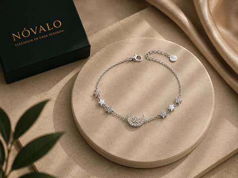 Pulsera Luna & Estrellas Plata 925