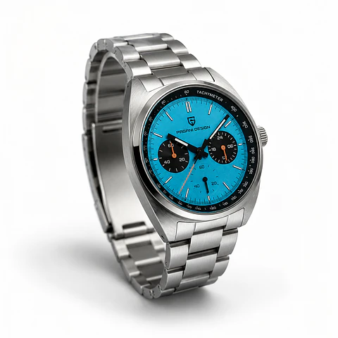 Pagani Design 1782 Ice Blue Cronógrafo 40 mm Acero Inoxidable