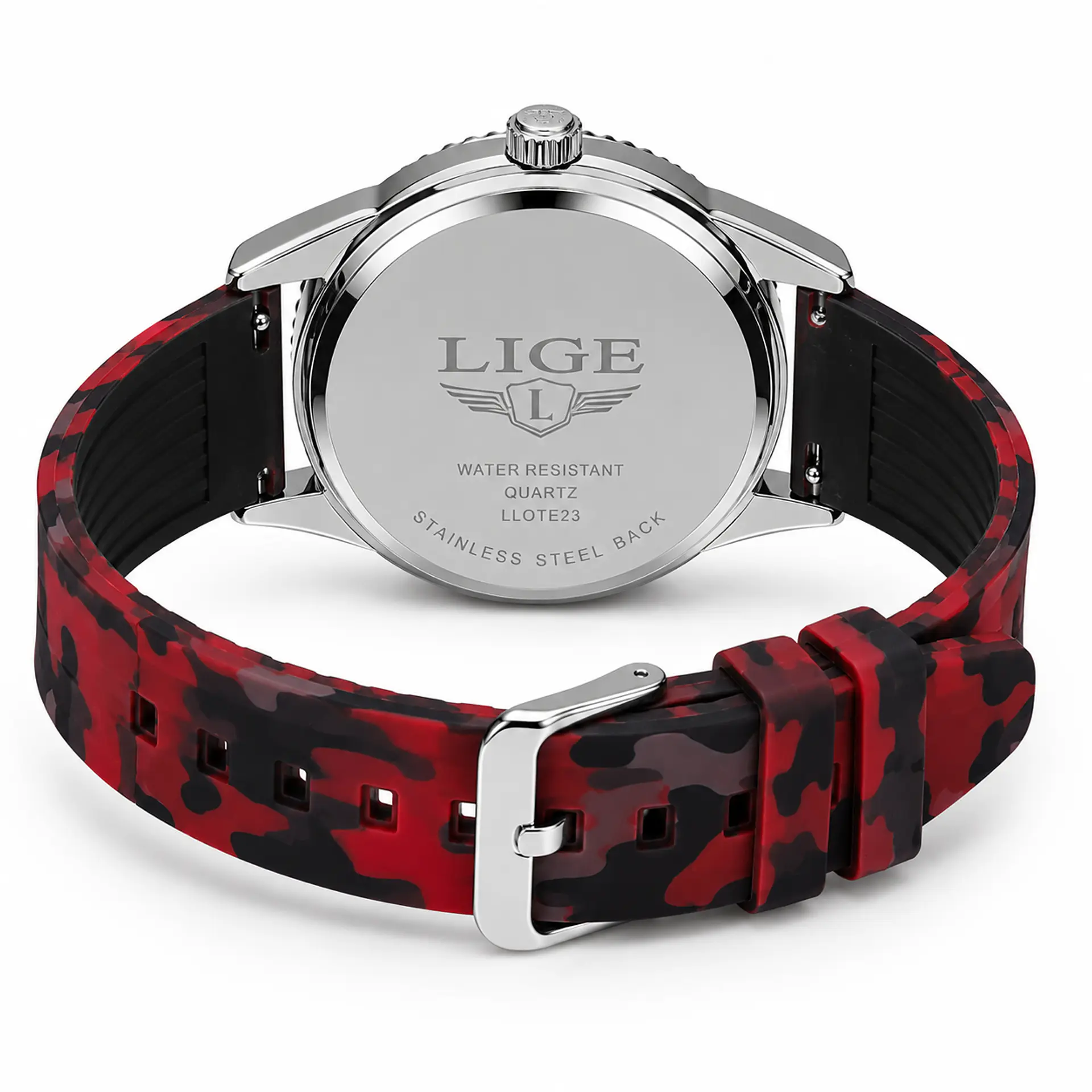 Lige Deportivo 43 mm – Rojo Camuflaje 4