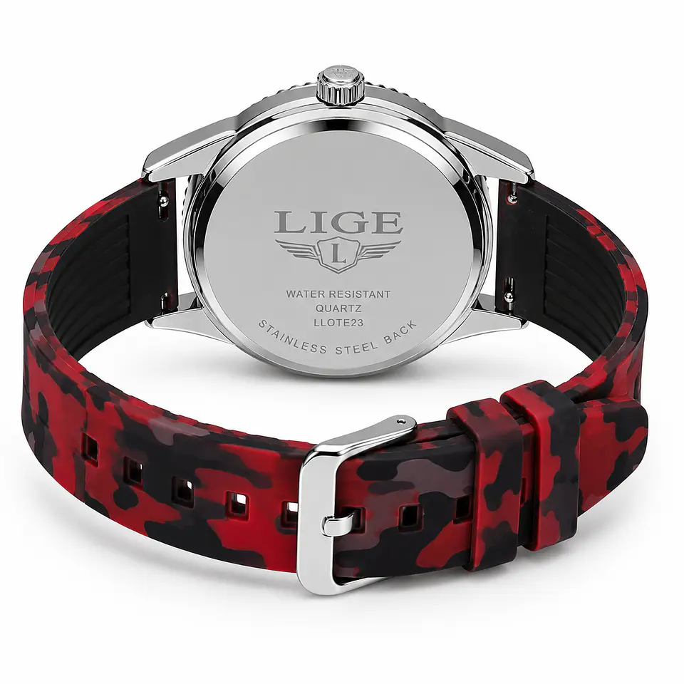 Lige Deportivo 43 mm – Rojo Camuflaje 4