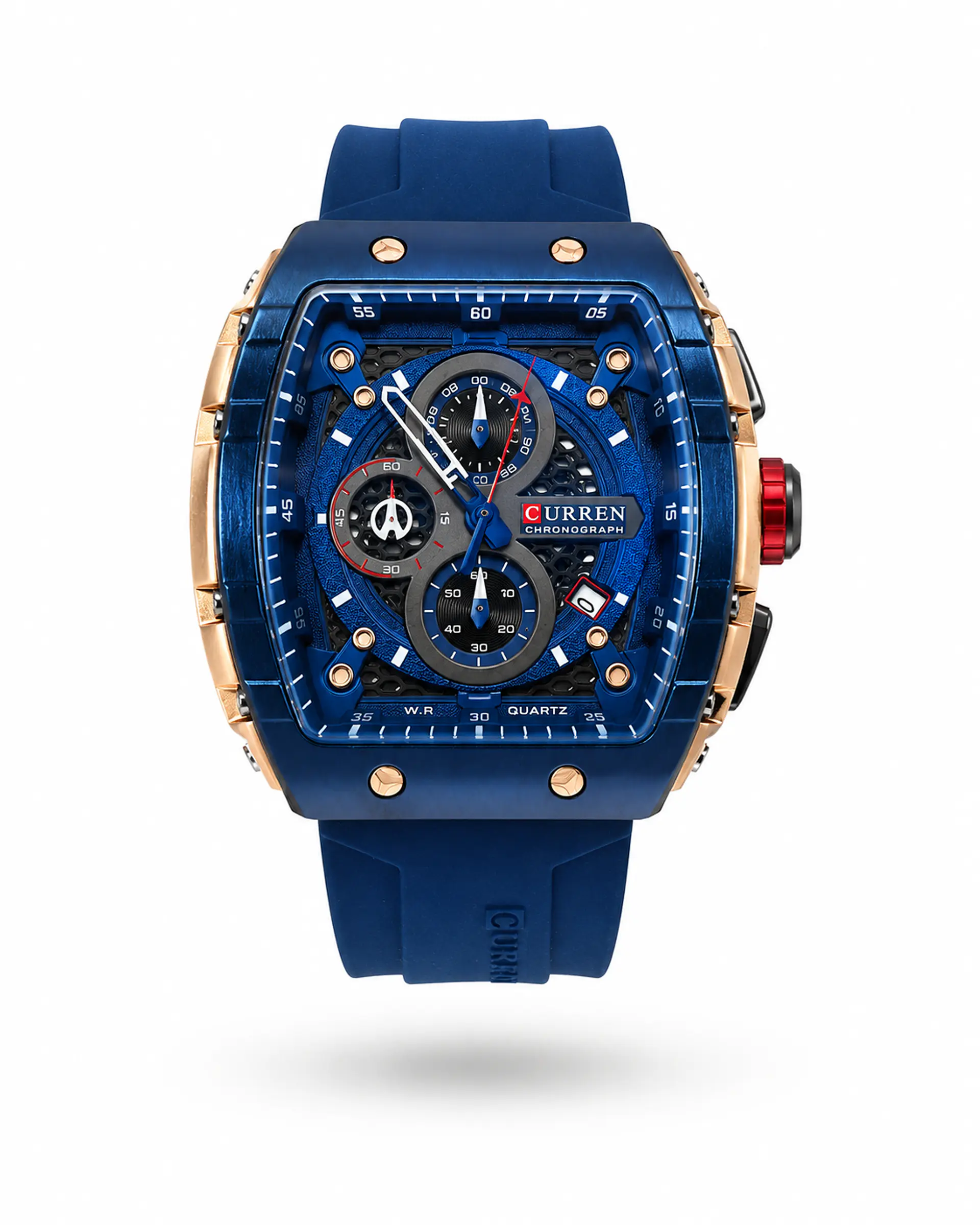 CURREN 8442 Cronógrafo Deportivo Cuarzo – Azul 1