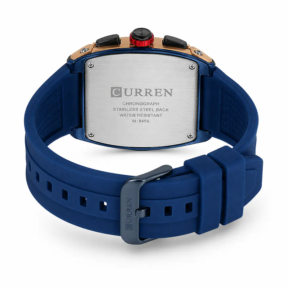 CURREN 8442 Cronógrafo Deportivo Cuarzo – Azul 4