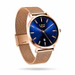 LIGE 9908 Azul & Oro Rosa 42 mm - Miniatura 2