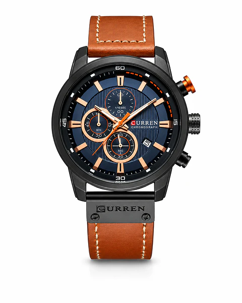 CURREN 8291 Cronógrafo 45 mm- Cara Azul
