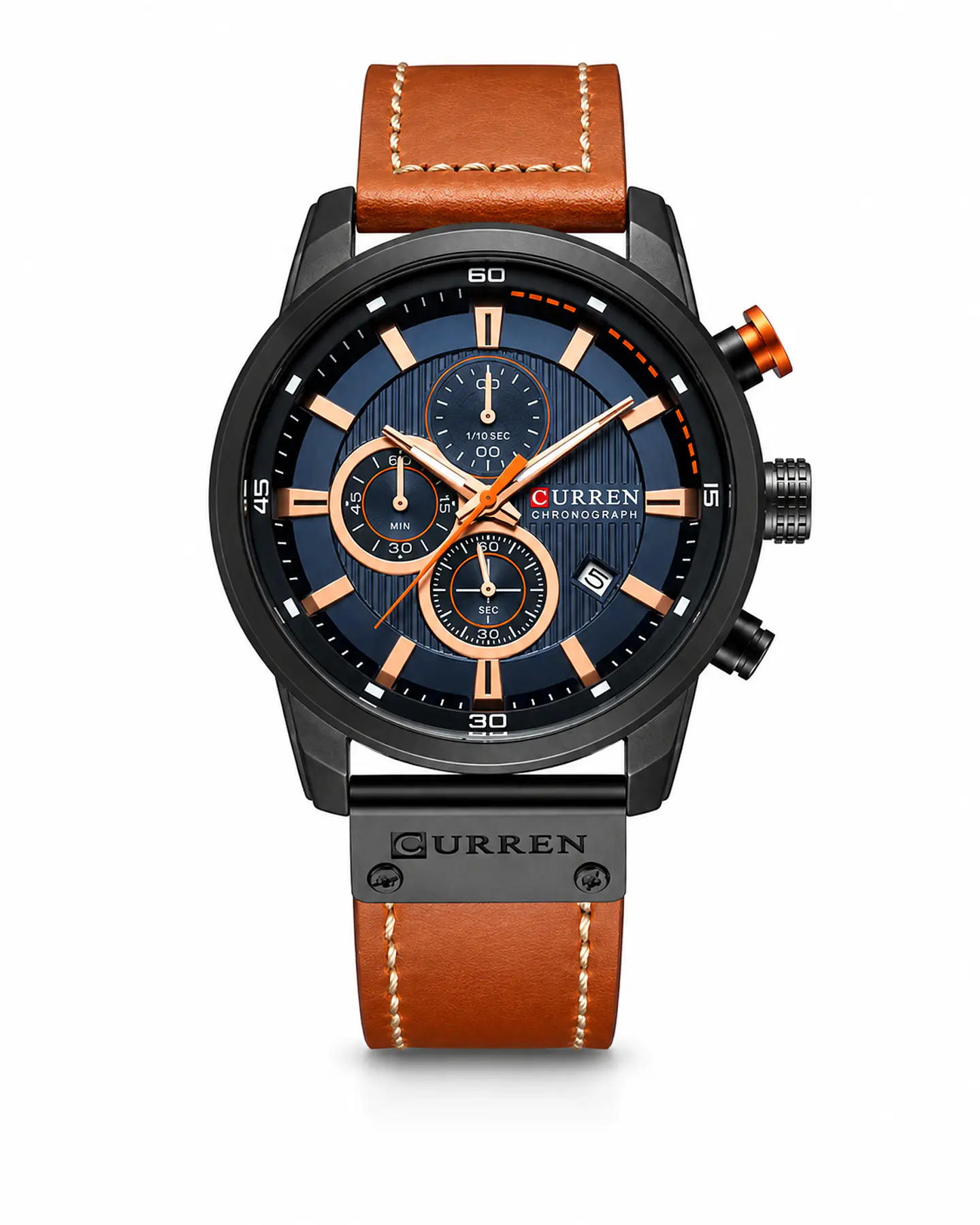CURREN 8291 Cronógrafo 45 mm- Cara Azul 1