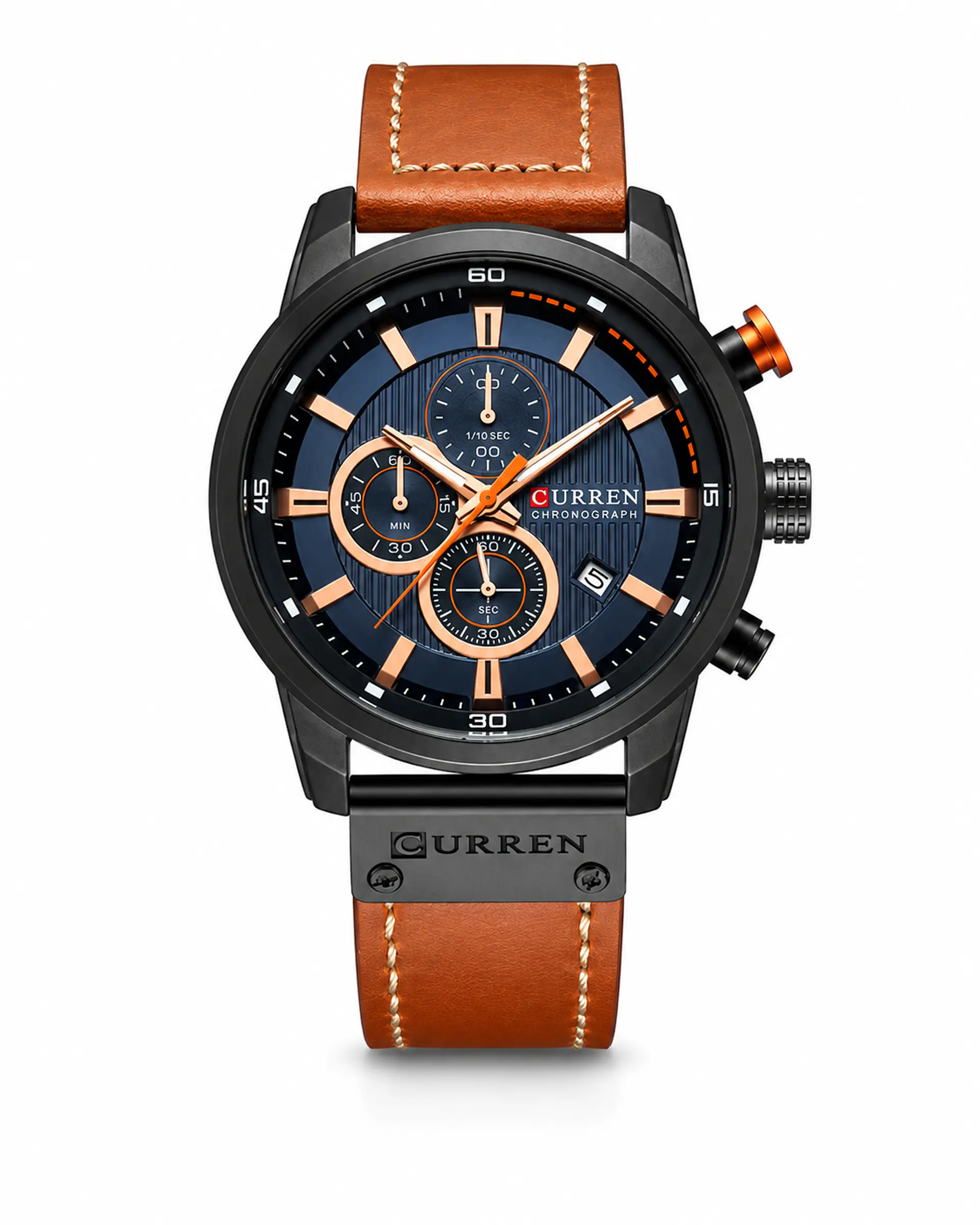 CURREN 8291 Cronógrafo 45 mm- Cara Azul 1