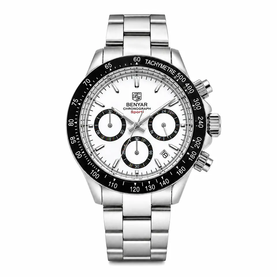 Benyar BY-5169 Chronograph Panda 40 mm 1