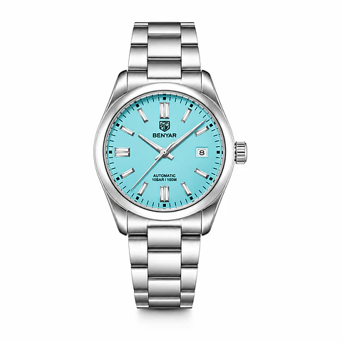 Benyar BY-5185 Automático Acero 40 mm Ice Blue