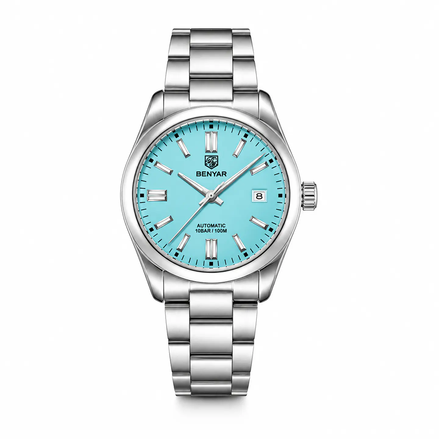 Benyar BY-5185 Automático Acero 40 mm Ice Blue 1