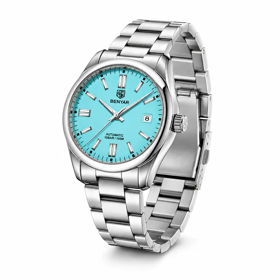 Benyar BY-5185 Automático Acero 40 mm Ice Blue 3