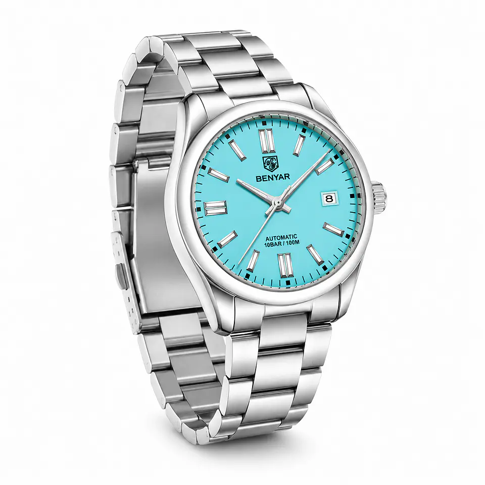 Benyar BY-5185 Automático Acero 40 mm Ice Blue 2