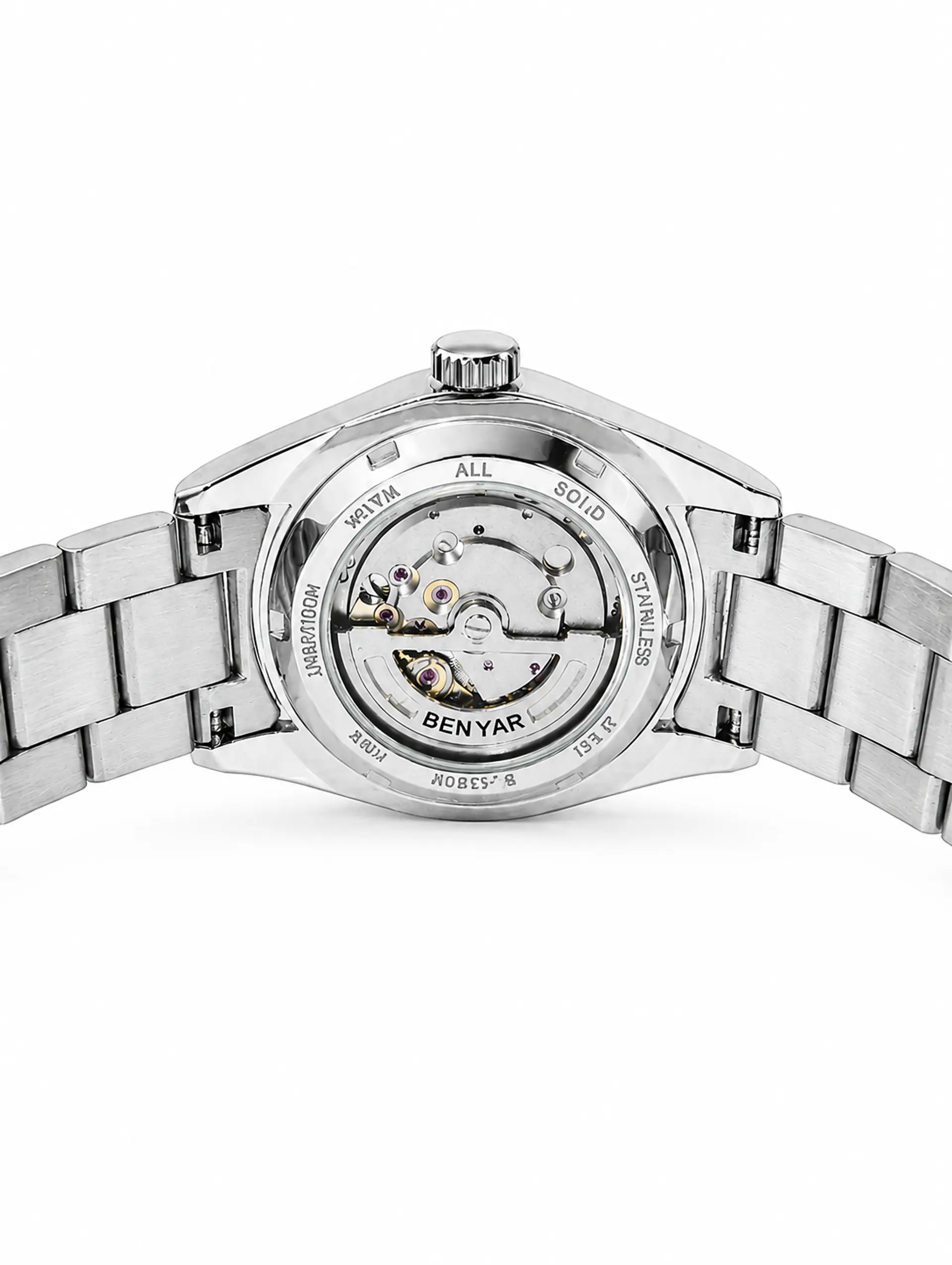 Benyar BY-5185 Automático Acero 40 mm Ice Blue 4