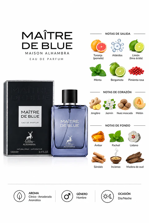 MAÎTRE DE BLUE — Maison Alhambra