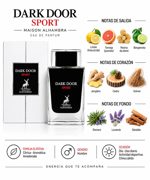 Maison Alhambra Dark Door Sport — EDP Hombre