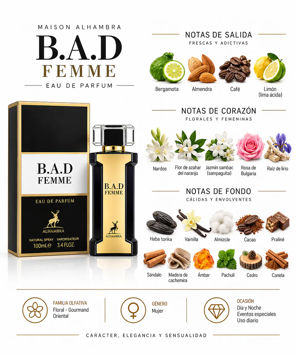 Maison Alhambra B.A.D Femme EDP – Perfume Mujer 2