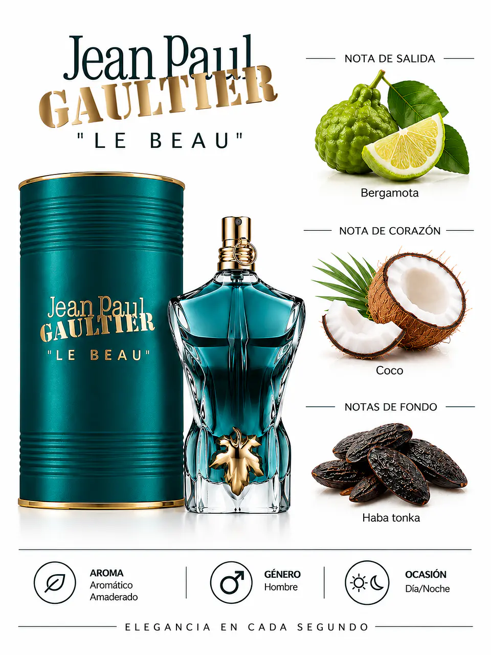 Jean Paul Gaultier Le Beau EDT 2