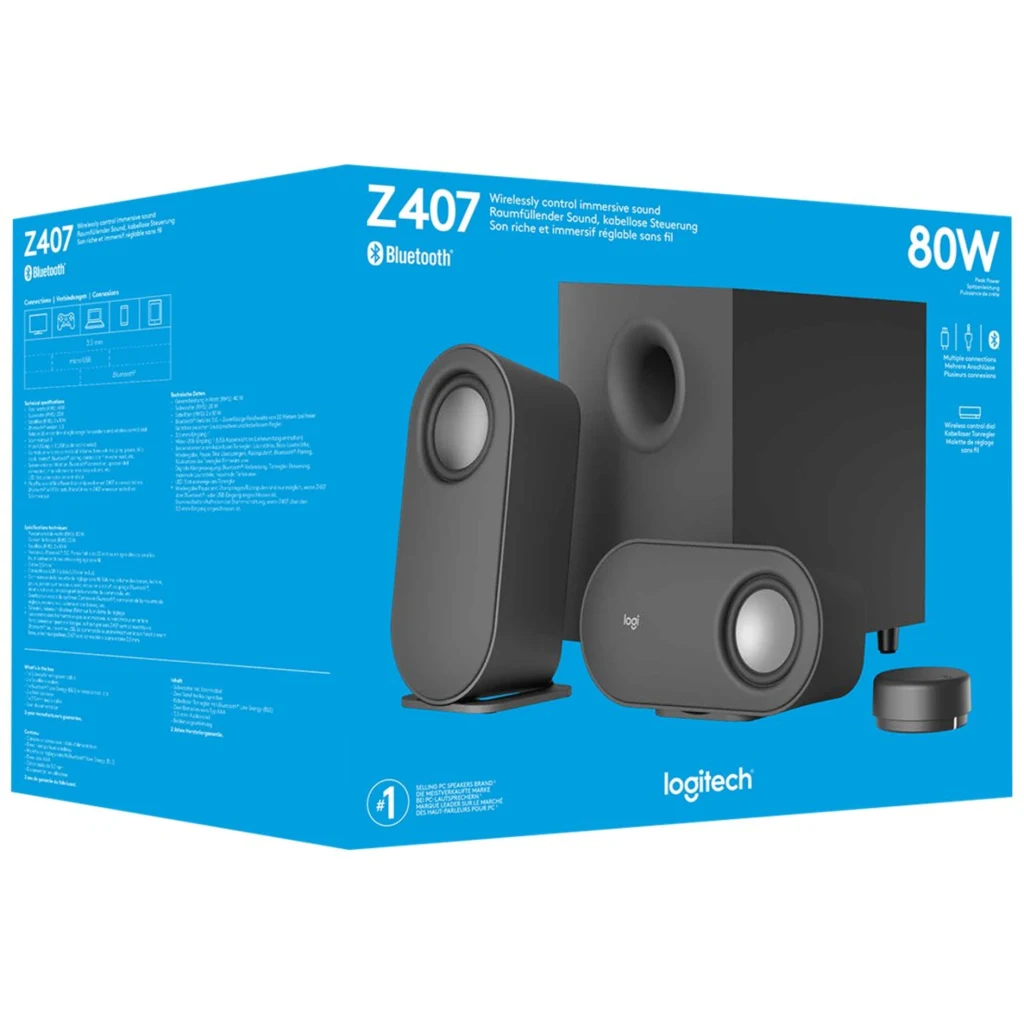 Parlantes 2.1 Logitech Z407 5