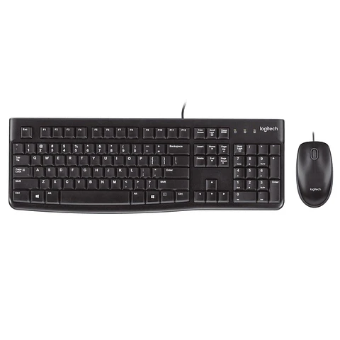 Teclado + Mouse Logitech MK120 USB Black español