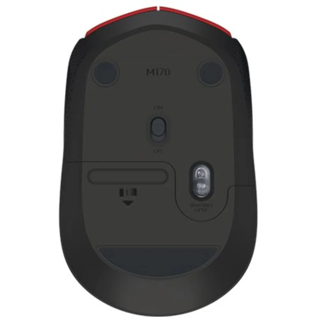 Mouse Inalámbrico Logitech M170 Rojo 4