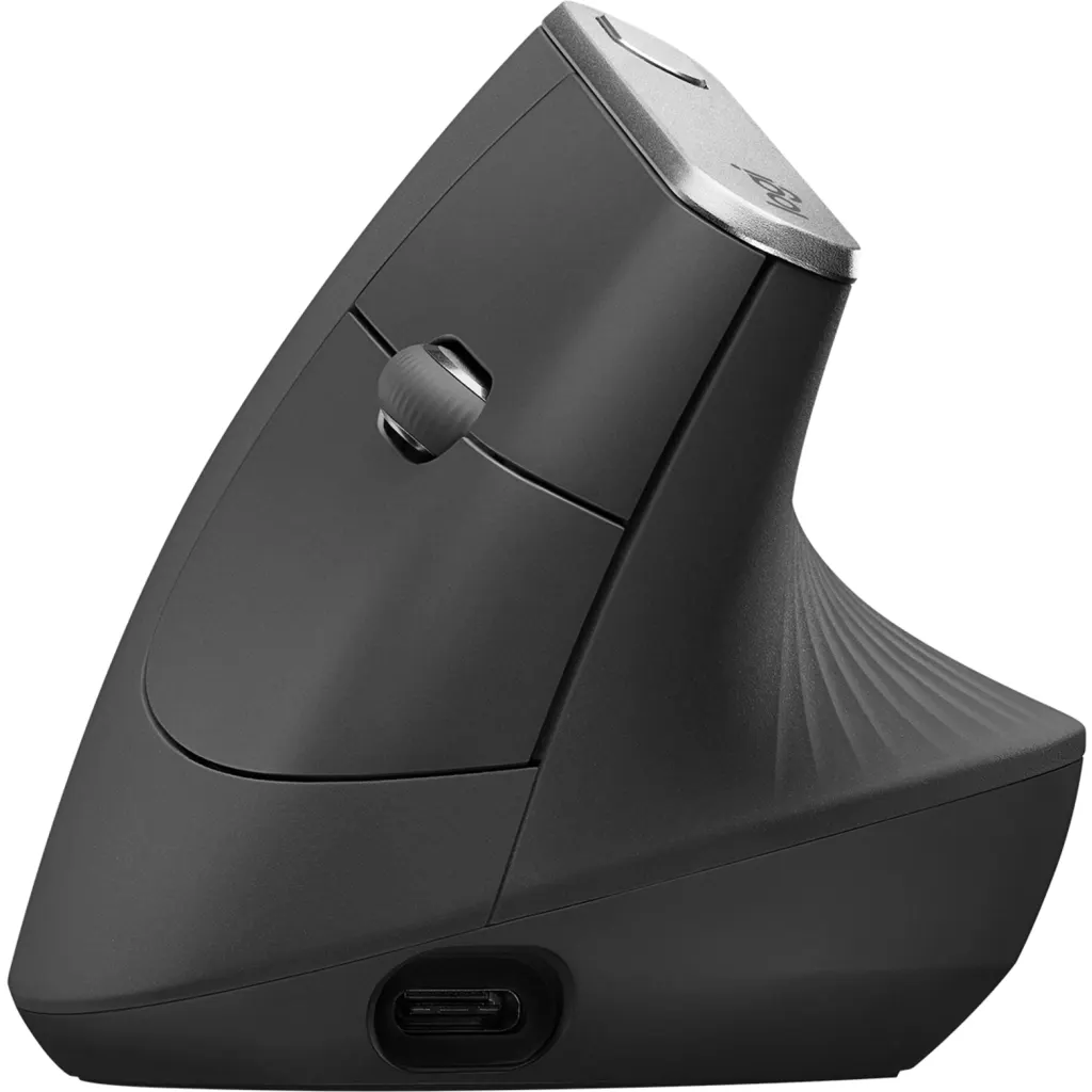 Mouse Ergonómico Inalámbrico Logitech MX Vertical grafito 5