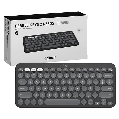 Teclado Inalámbrico Logitech Pebble Keys 2 K380S Grafito Español