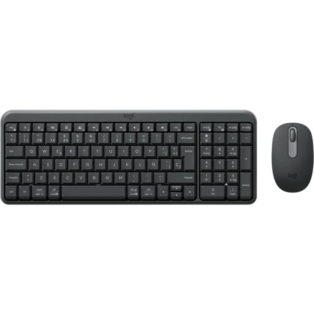 Kit Teclado y Mouse Inalámbrico Logitech MK250 Compact Grafito Español 1