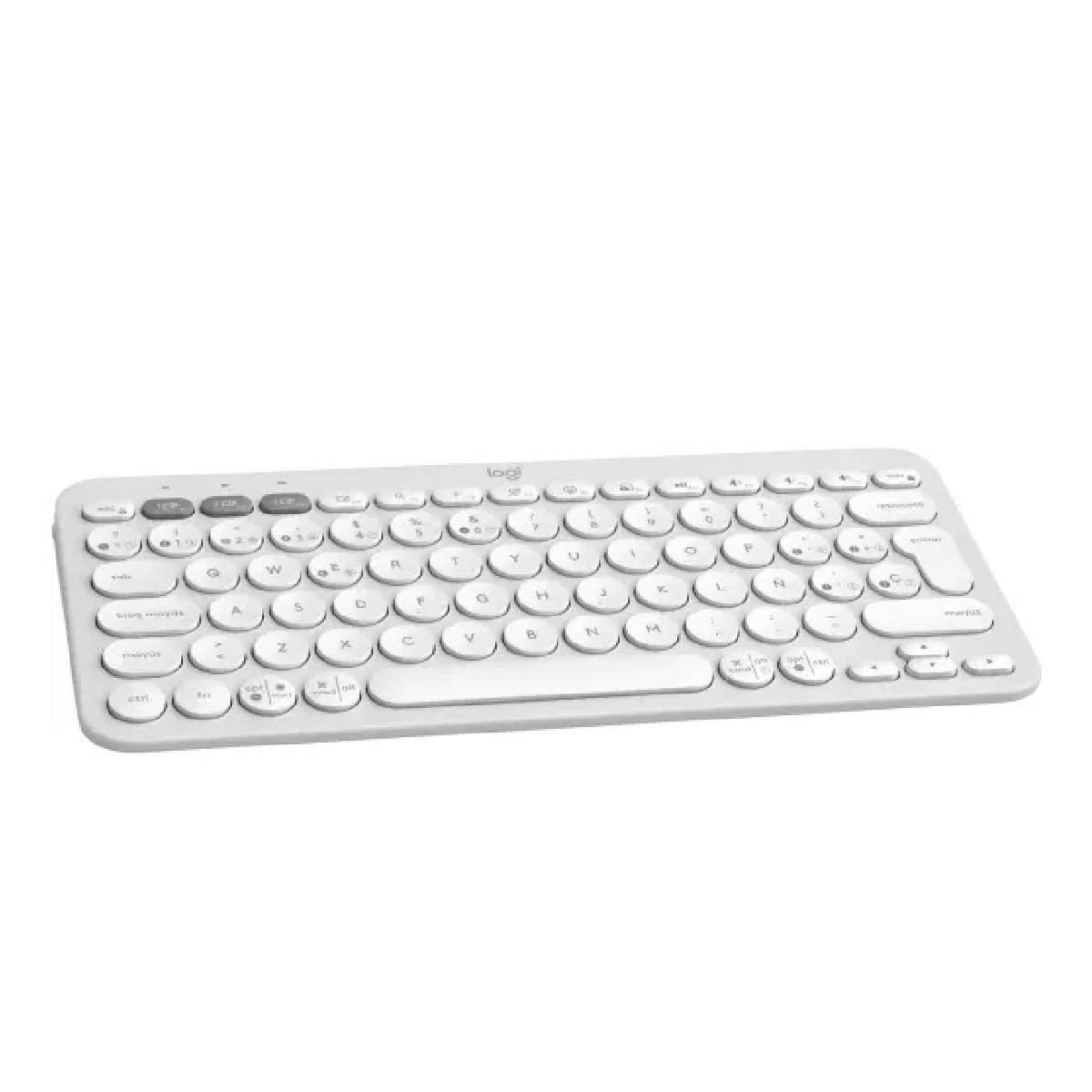 Teclado Inalámbrico Logitech Pebble Keys 2 K380S blanco Español 2