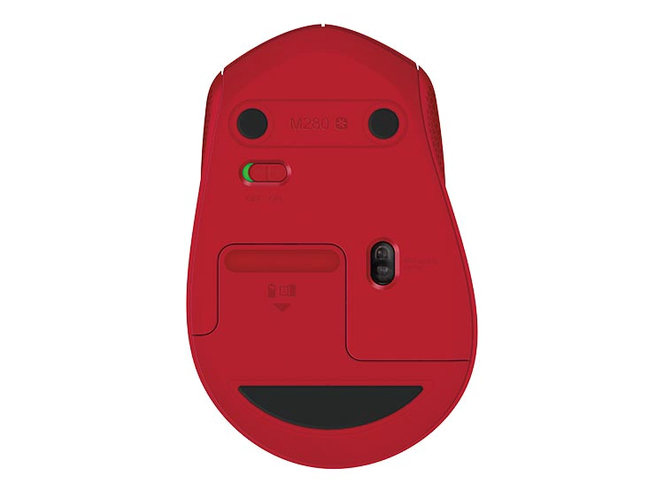 Mouse Inalámbrico Logitech M280 Rojo 2