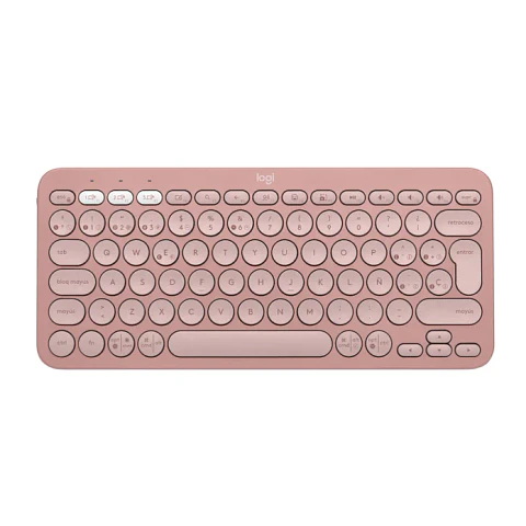Teclado Bluetooth Logitech K380s Rosado Español