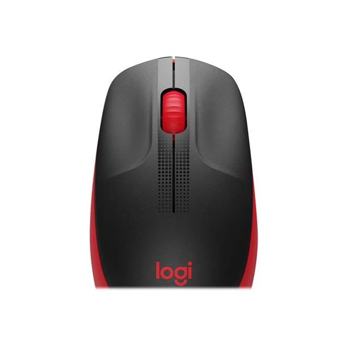 Mouse Inalámbrico Logitech M190 Negro/Rojo 4