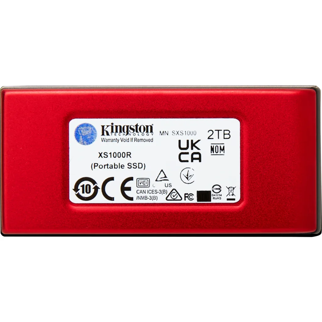 SSD Externo Kingston XS1000 2TB Rojo 2