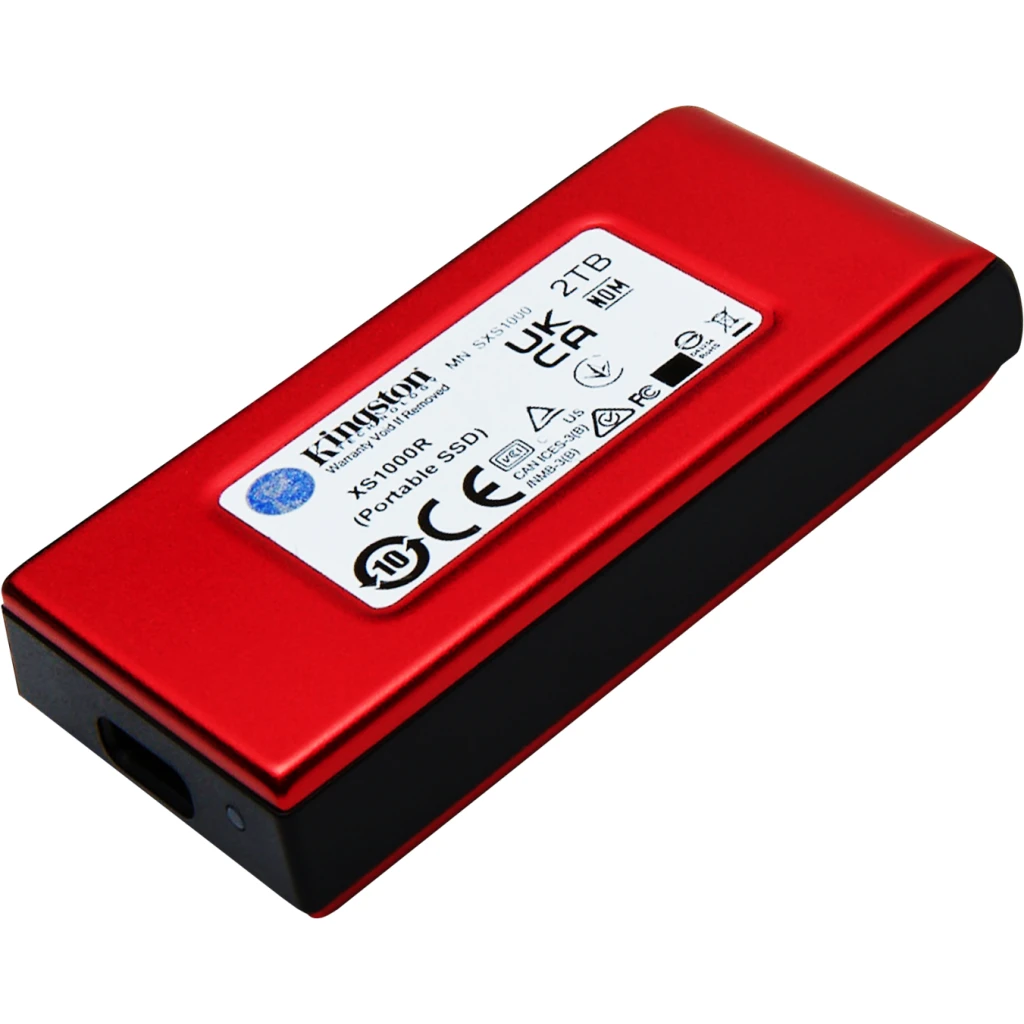 SSD Externo Kingston XS1000 2TB Rojo 4