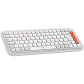 Kit Teclado y Mouse Logitech POP Icon Combo Blanco/Naranja  - Miniatura 5