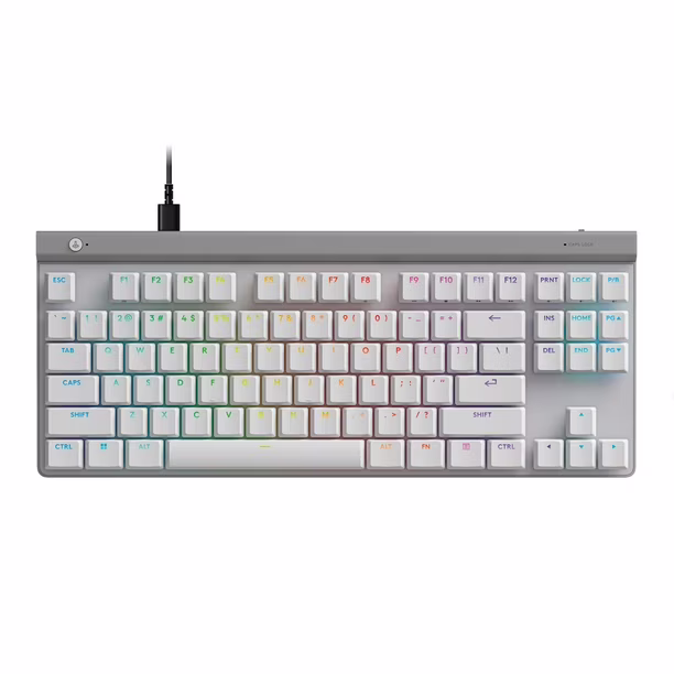 Teclado Gamer Logitech G515 TKL Wired Blanco Inglés  1