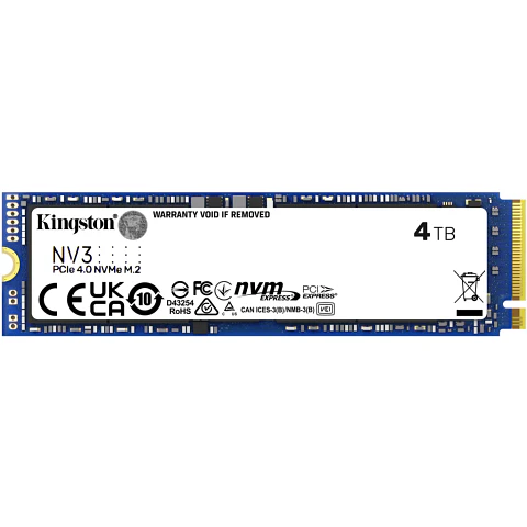 SSD Kingston NV3 4TB M.2 NVMe PCIe 4.0 – 6.000 MB/s