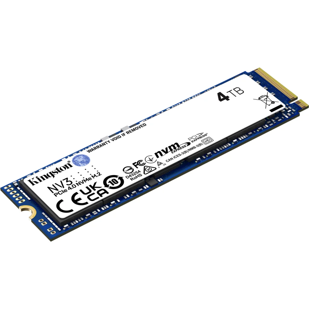SSD Kingston NV3 4TB M.2 NVMe PCIe 4.0 – 6.000 MB/s 4