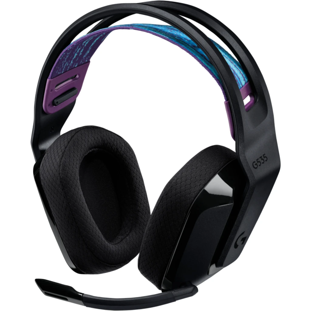 Audífono Gamer Logitech G535 LIGHTSPEED Negro/Azul 4