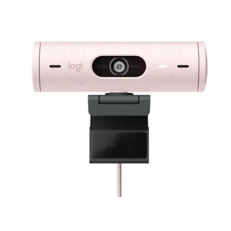 Webcam Logitech Brio 500 Rosado – Full HD 1080p, HDR, USB-C 1