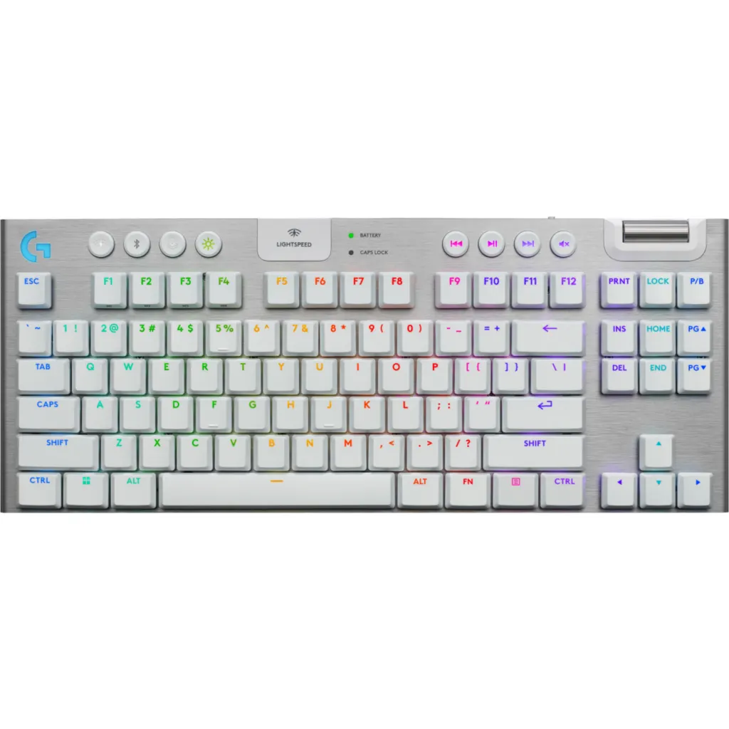Teclado Gamer Logitech G915 X TKL LIGHTSPEED Blanco Inglés 1
