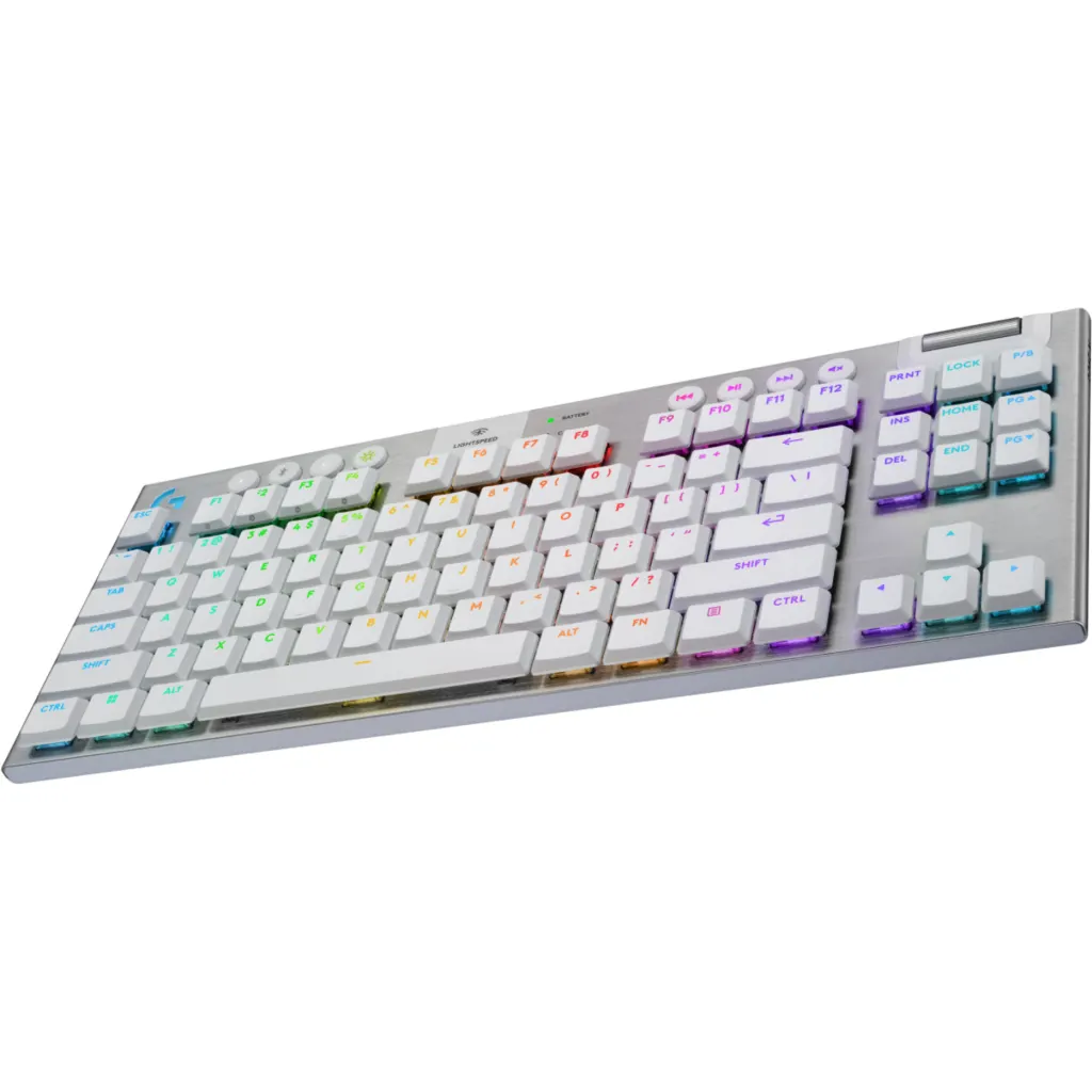 Teclado Gamer Logitech G915 X TKL LIGHTSPEED Blanco Inglés 2