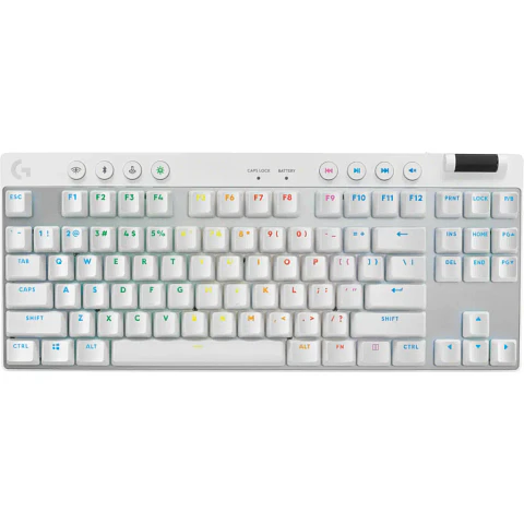 Teclado Logitech Inal PRO X TKL LIGHTSPEED Blanco Inglés