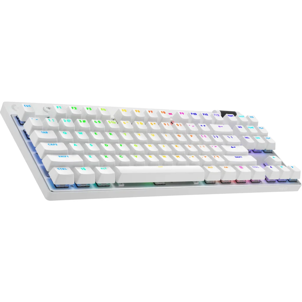 Teclado Logitech Inal PRO X TKL LIGHTSPEED Blanco Inglés 3