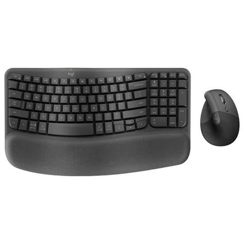 Combo Ergonómico Logitech Wave Keys + Mouse Lift Grafito 1