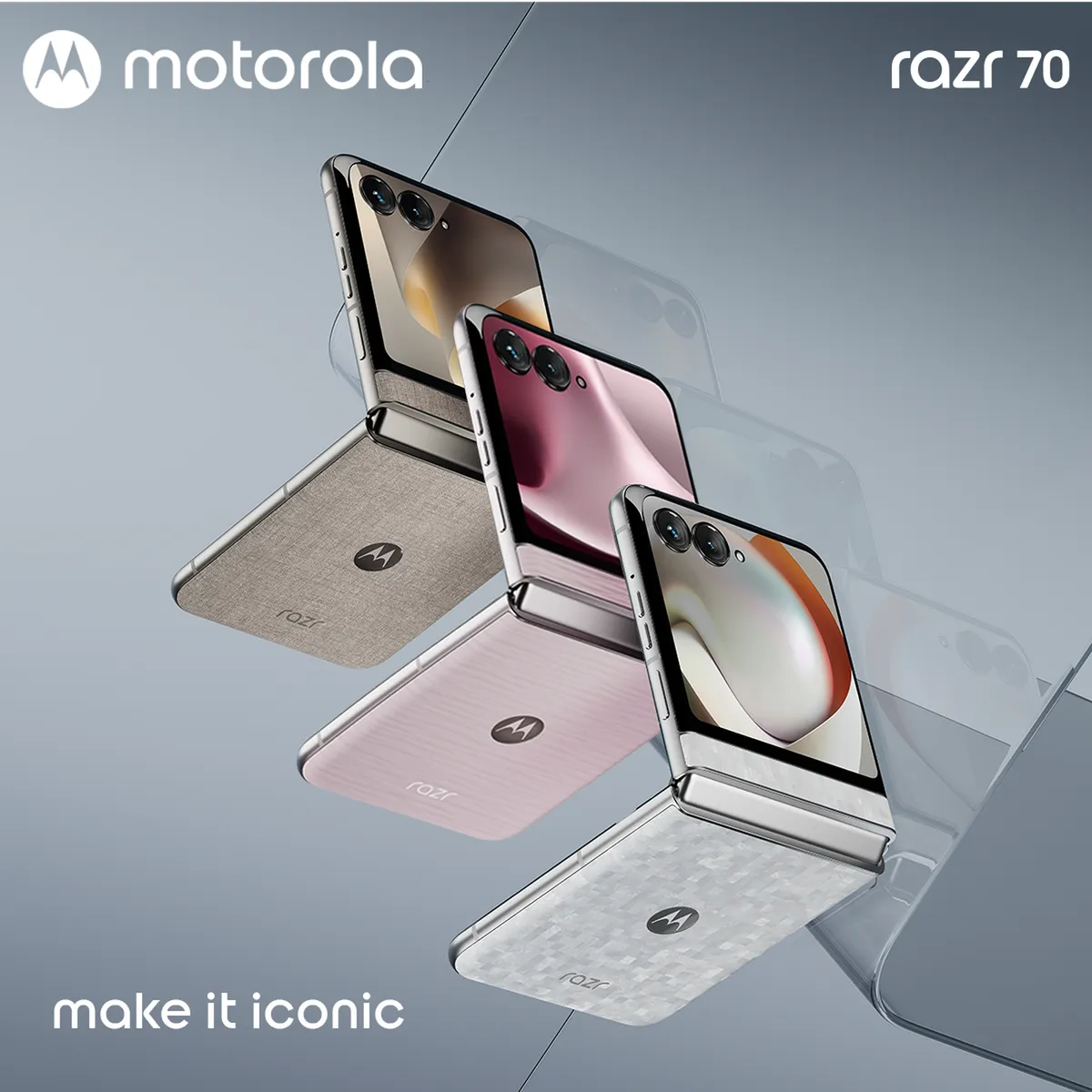 Smartphone Motorola Razr 70 5G Blanco – 12GB RAM, 512GB, Pantalla Plegable 7