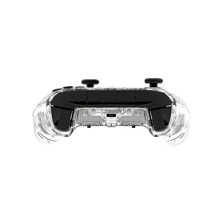 Control Gamer HyperX Clutch Gladiate RGB Cableado Xbox PC Transparente 3