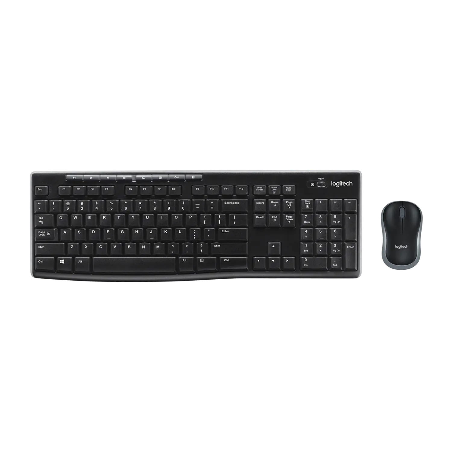 Combo Teclado y Mouse Inalámbrico Logitech MK270 Español Negro 1