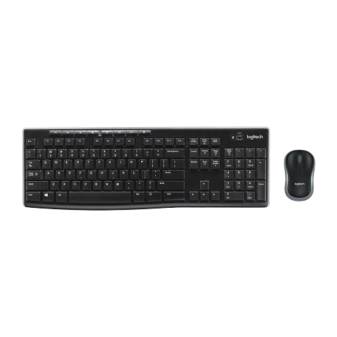 Combo Teclado y Mouse Inalámbrico Logitech MK270 Español Negro