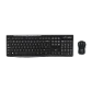 Combo Teclado y Mouse Inalámbrico Logitech MK270 Español Negro - Miniatura 1